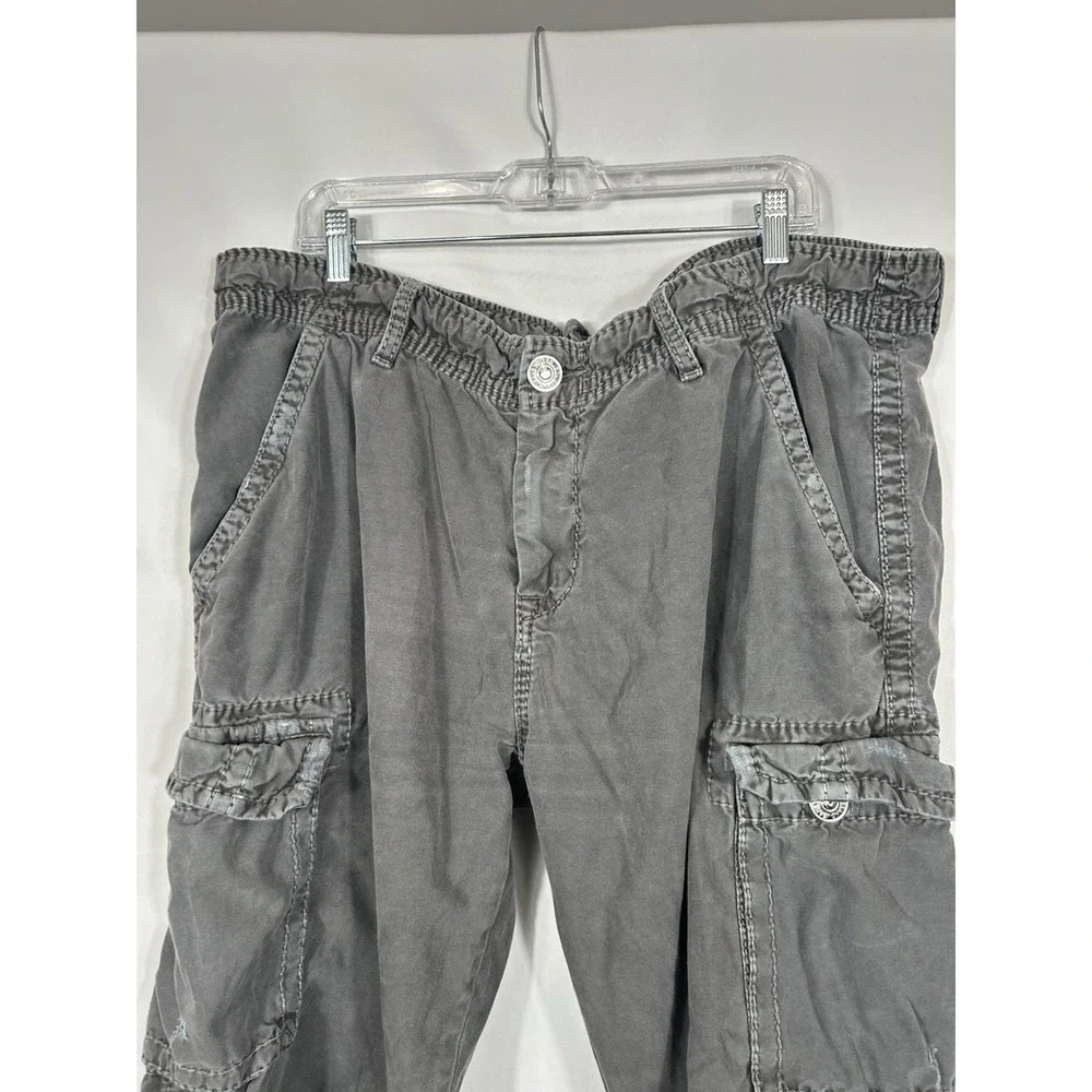 TRUE RELIGION Cargo Pants VINTAGE Cotton Outdoor Utility Grunge Y2K Mens Size 42